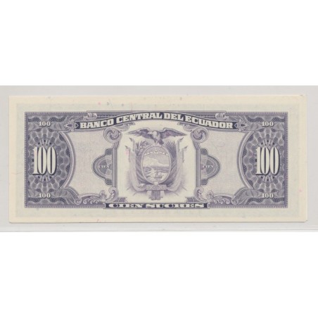 Equateur - 100 sucres - 1992