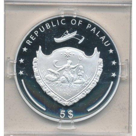 Palau - 5 Dollars 2012 - 125 ans automobile - Opel Kapitän