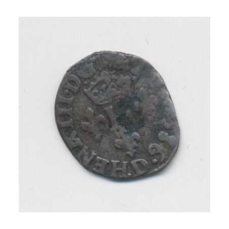 Henri III - Liard au St esprit - 1586 D Lyon