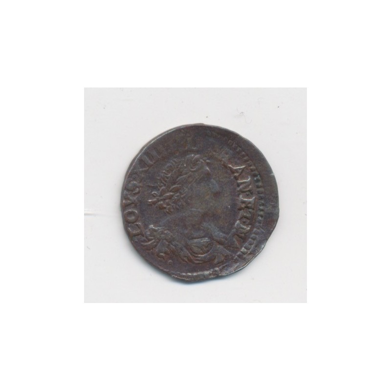 Louis XIII - Double tournois méridional au grand buste viril - 1640