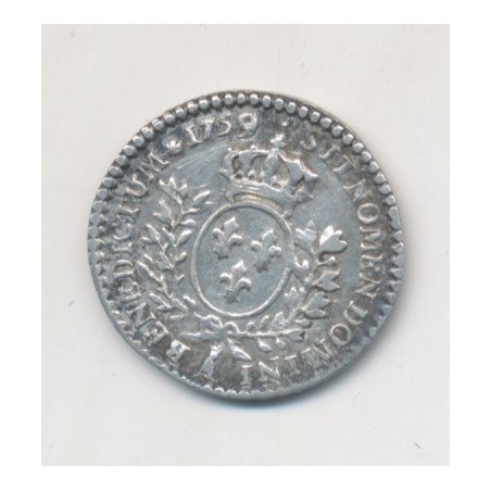 Louis XV - 1/20 écu au bandeau - 1759 A Paris