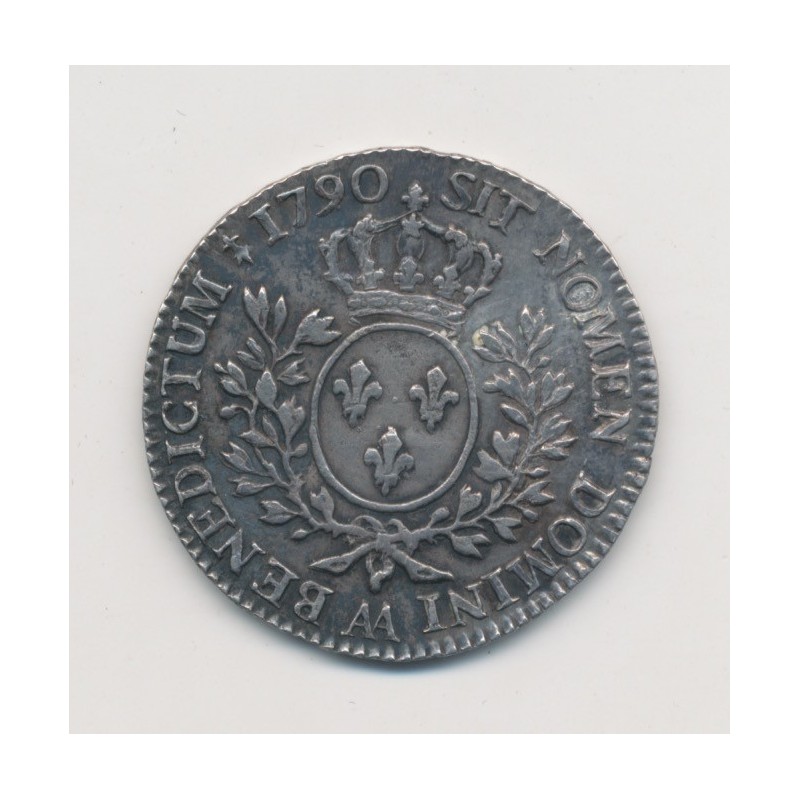 Louis XVI - 1/2 écu aux lauriers - 1790 AA Metz