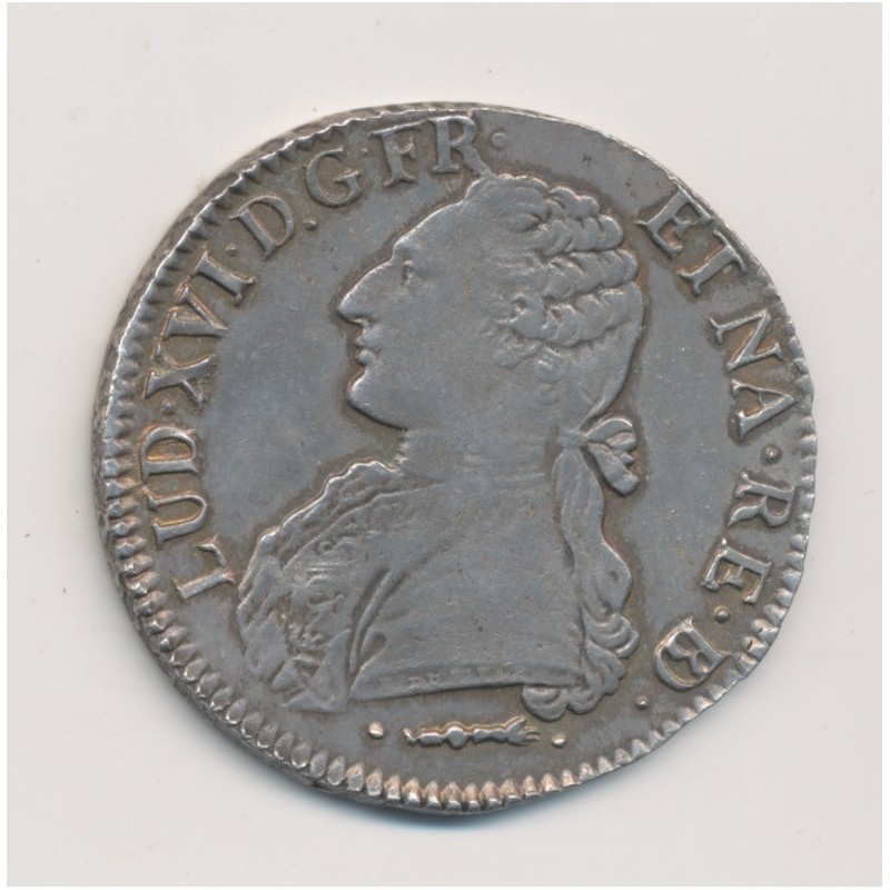 Louis XVI - Écu aux lauriers du béarn - 1780 Pau