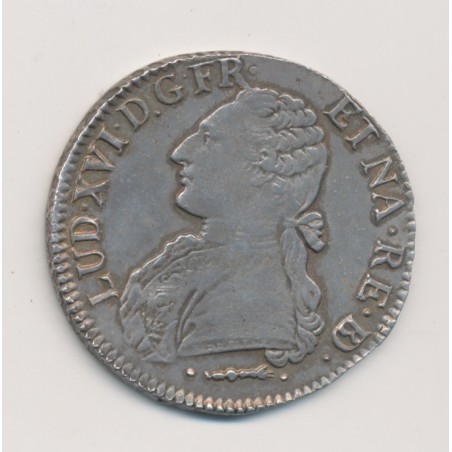 Louis XVI - Écu aux lauriers du béarn - 1780 Pau
