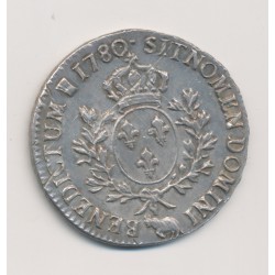 Louis XVI - Écu aux lauriers du béarn - 1780 Pau 2