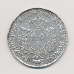 Louis XVI - Écu aux lauriers du béarn - 1784 Pau 2