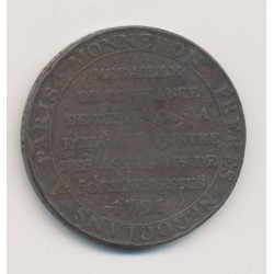 Monneron 2 Sols à la liberté assise - 1791 - AN 3 2