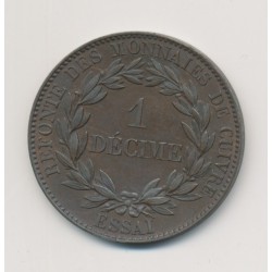 1 Décime - Louis Philippe I - 1840 Essai - bronze 2