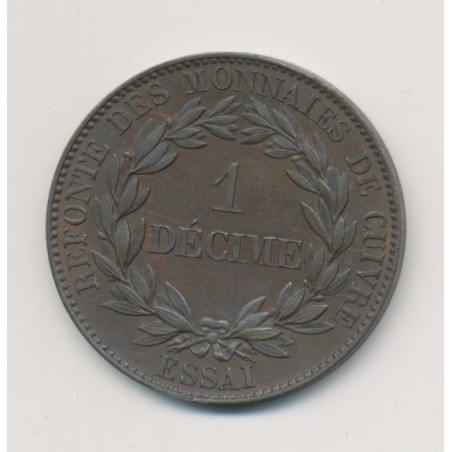 1 Décime - Louis Philippe I - 1840 Essai - bronze