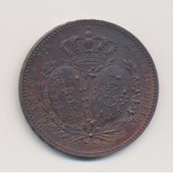 Module 5 Francs - Charles X - Roi et reine de Sicile visite monnaie de paris - 1830 Paris - bronze