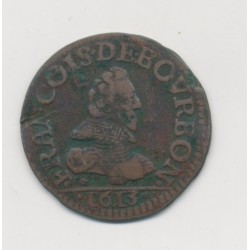 Champagne - Château-regnault - liard - 1613 - bourbon de conti