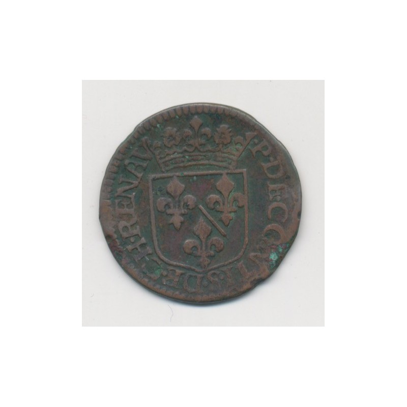 Champagne - Château-regnault - liard - 1613 - bourbon de conti