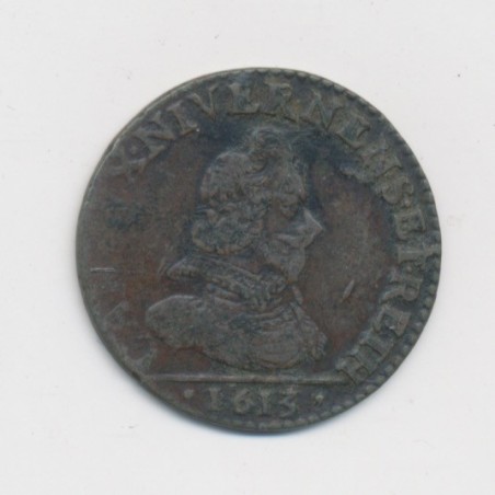 Champagne - Principauté de Rethel - liard - 1613 - Charles 1er gonzague