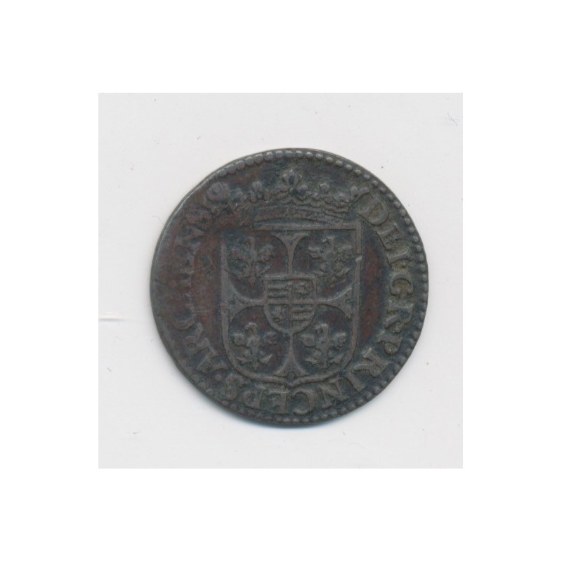 Champagne - Principauté de Rethel - liard - 1613 - Charles 1er gonzague