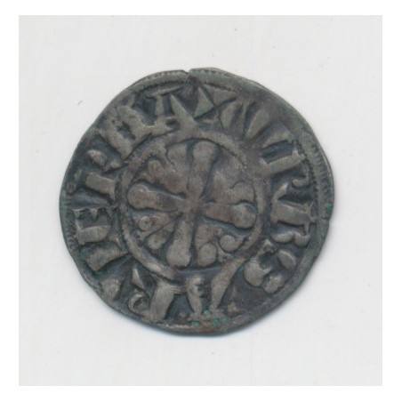 Auvergne - Évéché de Clermont - denier billon