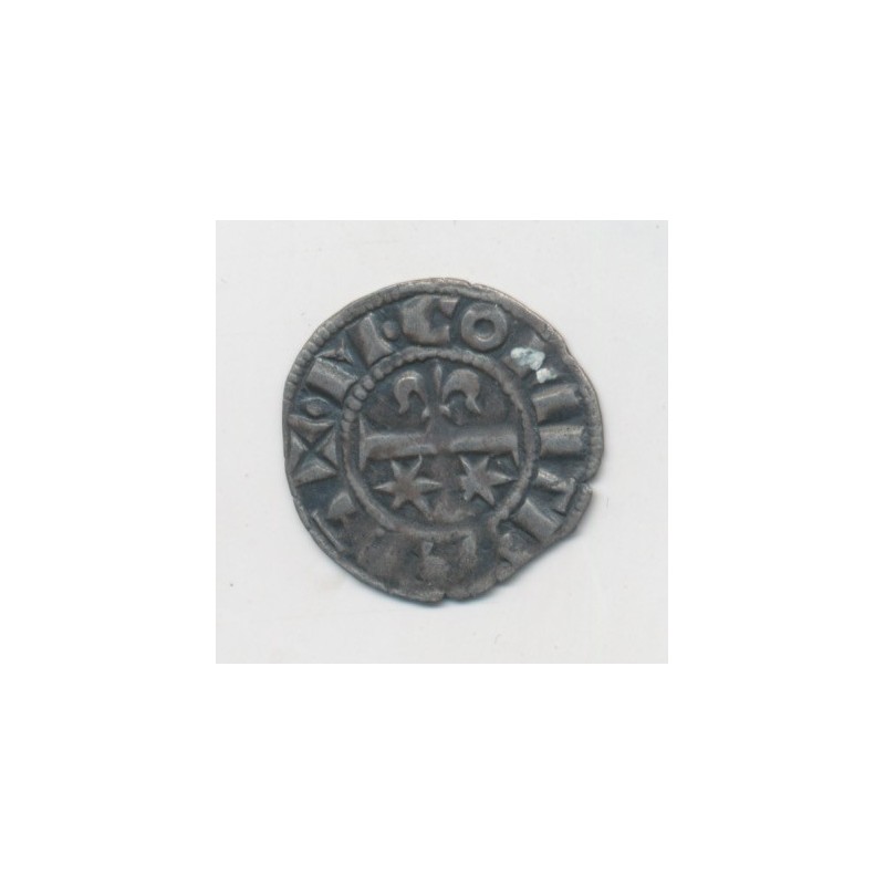 Comté de Nevers - denier argent - Mahaut II
