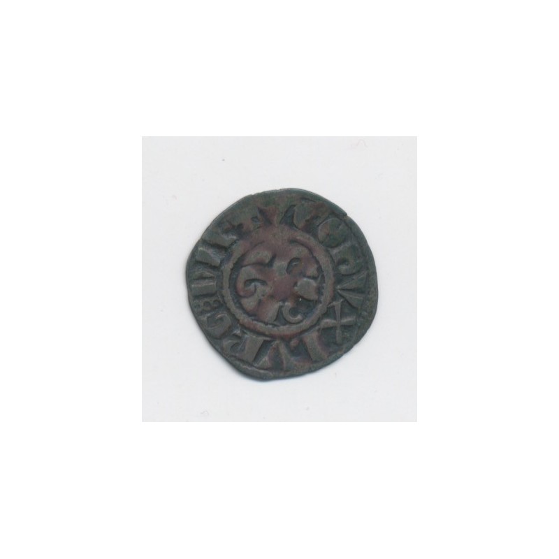 Duché de bourgogne - Denier billon Dijon - Hugues V