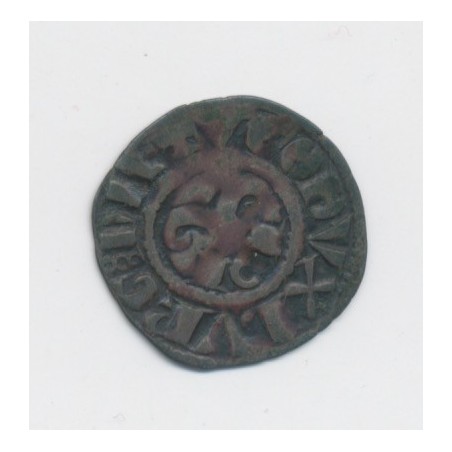 Duché de bourgogne - Denier billon Dijon - Hugues V