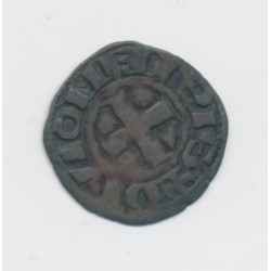 Duché de bourgogne - Denier billon Dijon - Hugues V 2