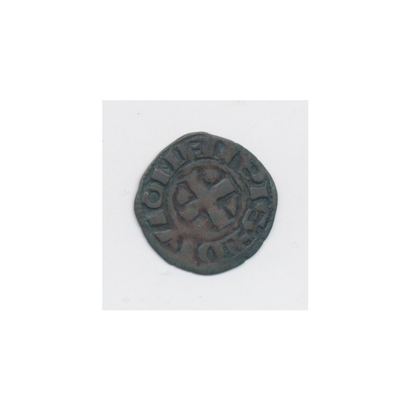 Duché de bourgogne - Denier billon Dijon - Hugues V