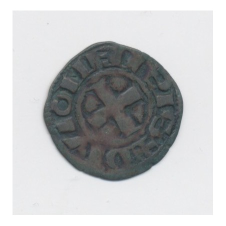 Duché de bourgogne - Denier billon Dijon - Hugues V