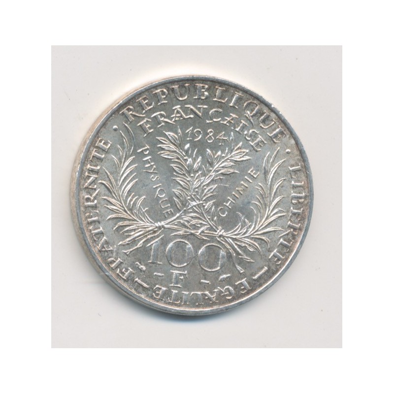 100 Francs Marie Curie - 1984 - argent