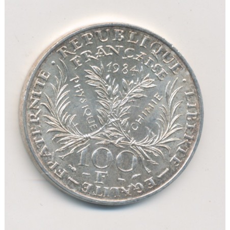 100 Francs Marie Curie - 1984 - argent
