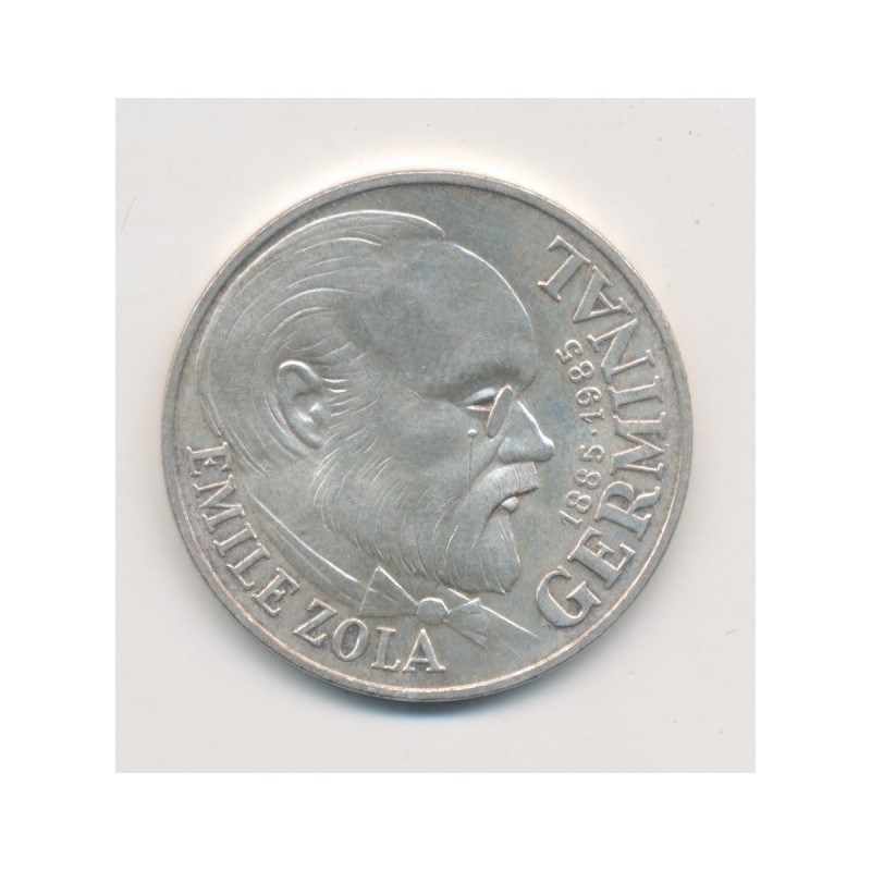 100 Francs Emile Zola - 1985 - argent