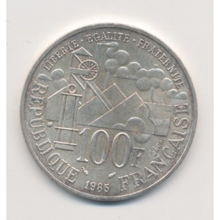 100 Francs Emile Zola - 1985 - argent