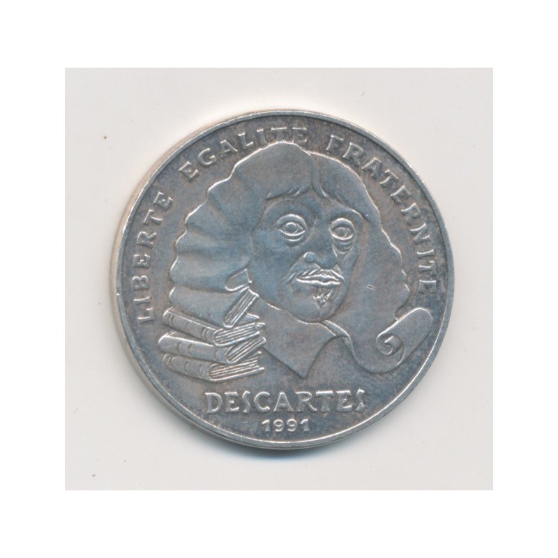 100 Francs Descartes - 1991 - argent