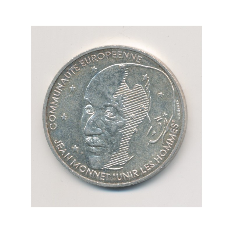 100 Francs Jean Monnet - 1992 - argent