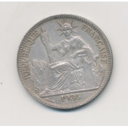Indochine - 50 centimes - 1936 - argent