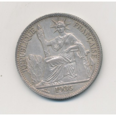 Indochine - 50 centimes - 1936 - argent