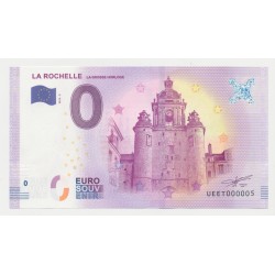 Billet Touristique O Euro - Grosse Horloge - 2018 - Numéro 000005