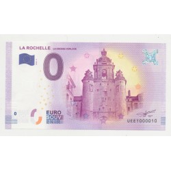 Billet Touristique O Euro - Grosse Horloge - 2018 - Numéro 000010