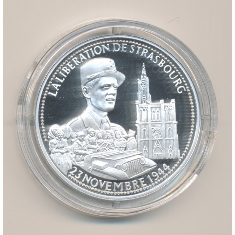 Médaille - Libération de paris - Général Leclerc - 23 novembre 1944 - La France Victorieuse - argent 