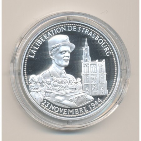 Médaille - Libération de paris - Général Leclerc - 23 novembre 1944 - La France Victorieuse - argent 
