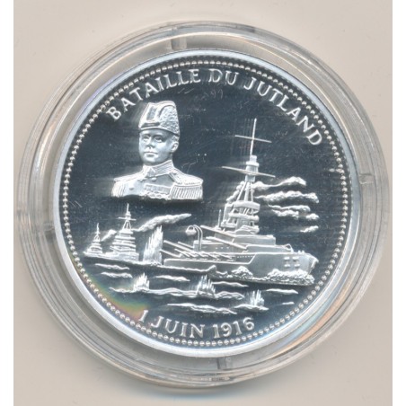 Médaille - Bataille du jutland - 1 juin 1916 - 100e anniversaire de la grande guerre - argent 