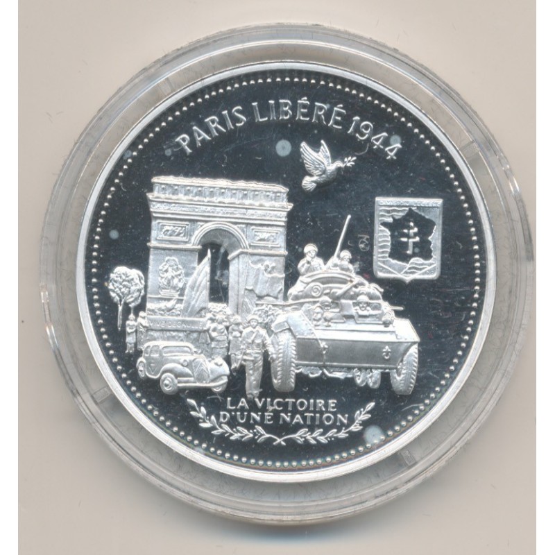 Médaille - Paris libéré 1944  - La France Victorieuse - argent 