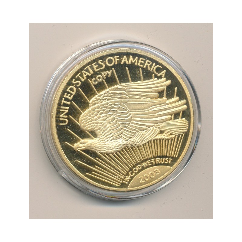 Médaille - reproduction 20 Dollars - 1933/2003