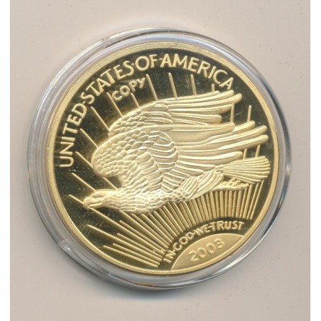 Médaille - reproduction 20 Dollars - 1933/2003