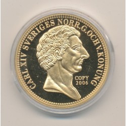 Médaille - reproduction 1 Ducat 1843 - Carl XIV