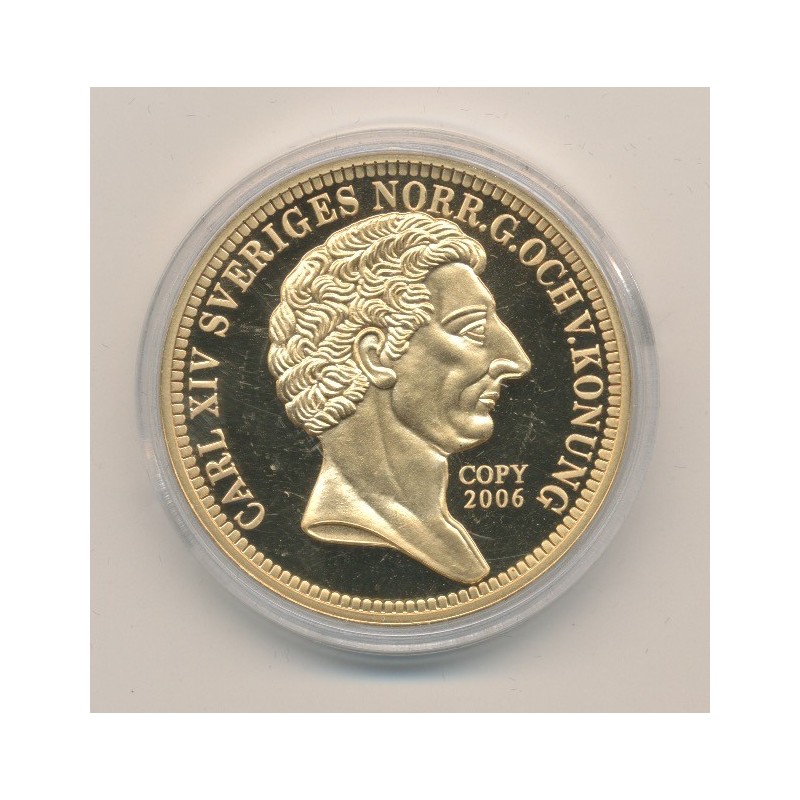 Médaille - reproduction 1 Ducat 1843 - Carl XIV