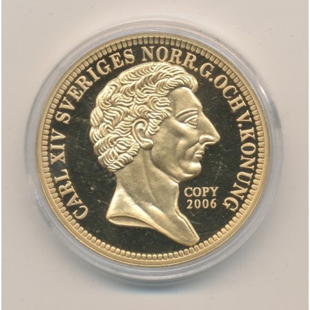 Médaille - reproduction 1 Ducat 1843 - Carl XIV