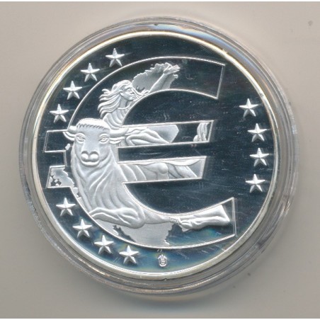 Médaille - Europe - 1 janvier 2002 - 1ère émission de l'euro