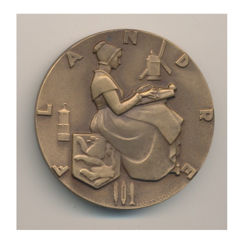 Médaille - Paquebot Flandre - Compagnie générale transatlantique - french line