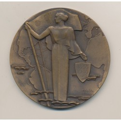 Médaille - Compagnie générale transatlantique - 1855/1955 - french line