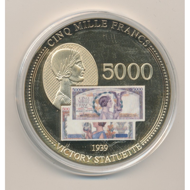 Médaille - 5000 Francs Victoire 1939 - Anciens Francs