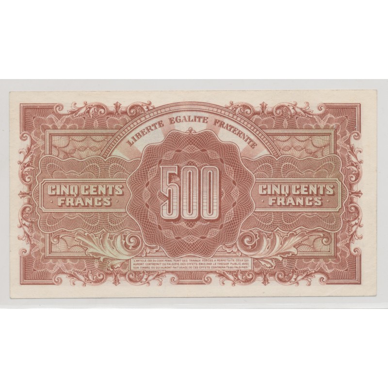 500 Francs Marianne - 1945 - Série M 