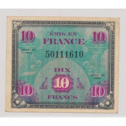 10 Francs Drapeau - 1944 - sans série